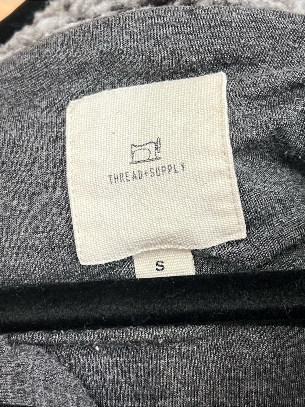 Thread & Supply Heather Gray Sherpa-Lined Hoodie - Picture 2 of 3